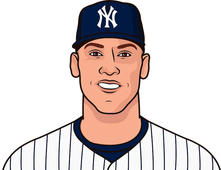 Illustration of Aaron Judge wearing the New York Yankees uniform