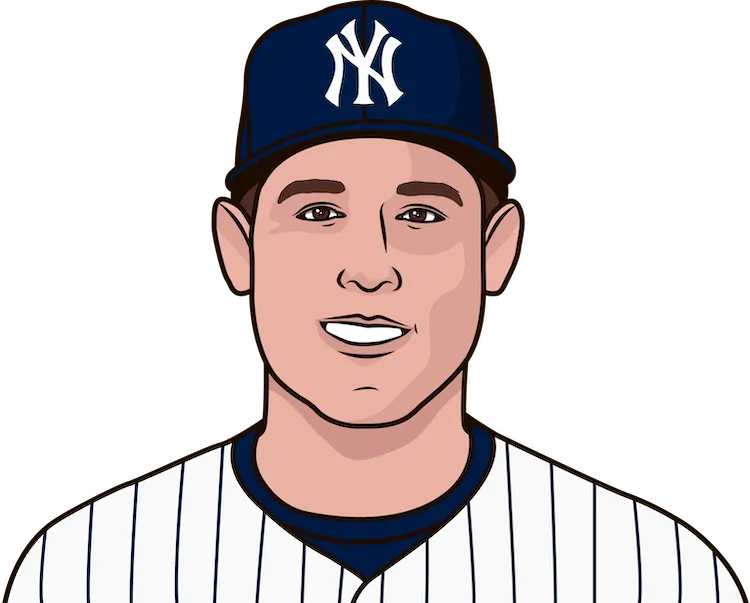 Illustration of Anthony Rizzo wearing the New York Yankees uniform