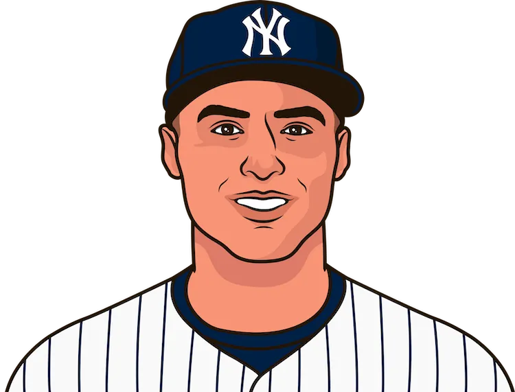 Illustration of Anthony Volpe wearing the New York Yankees uniform