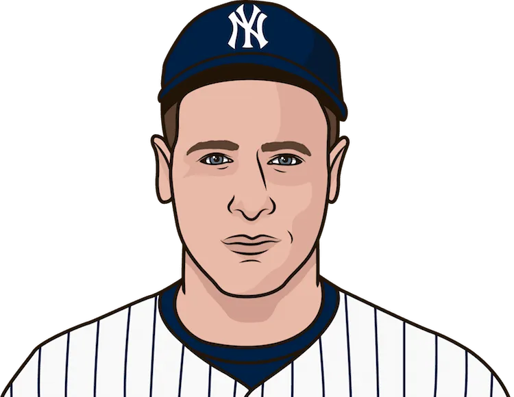 Illustration of Lou Gehrig wearing the New York Yankees uniform