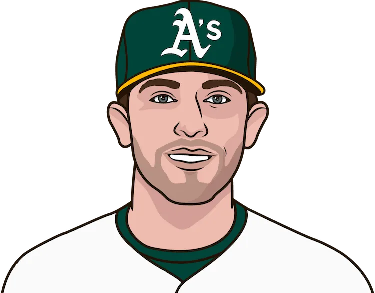 Illustration of Jed Lowrie wearing the Oakland Athletics uniform