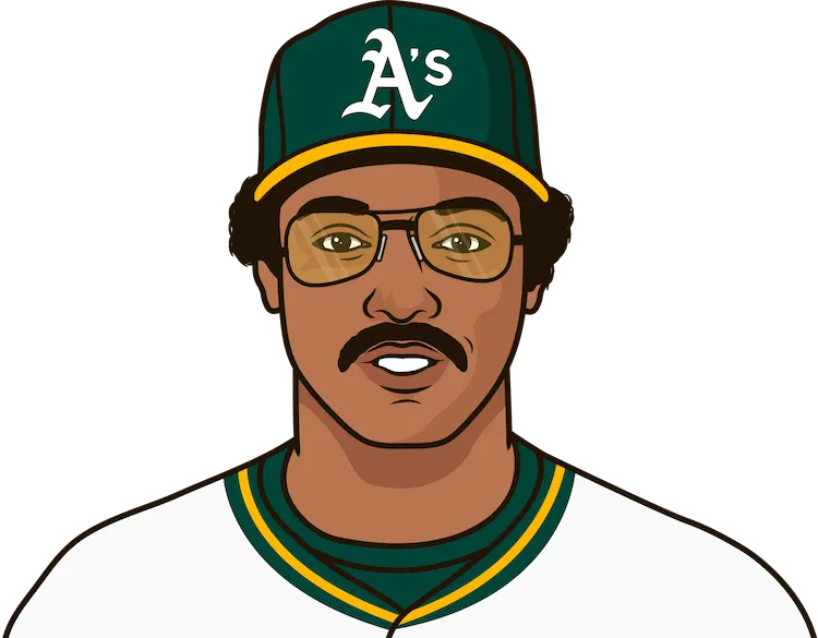 Illustration of Reggie Jackson wearing the Oakland Athletics uniform