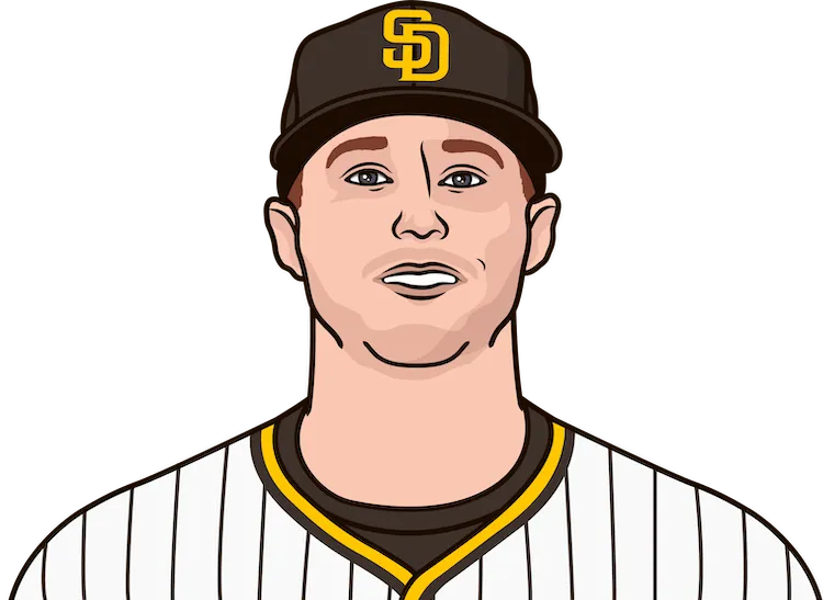 Illustration of Jake Cronenworth wearing the San Diego Padres uniform