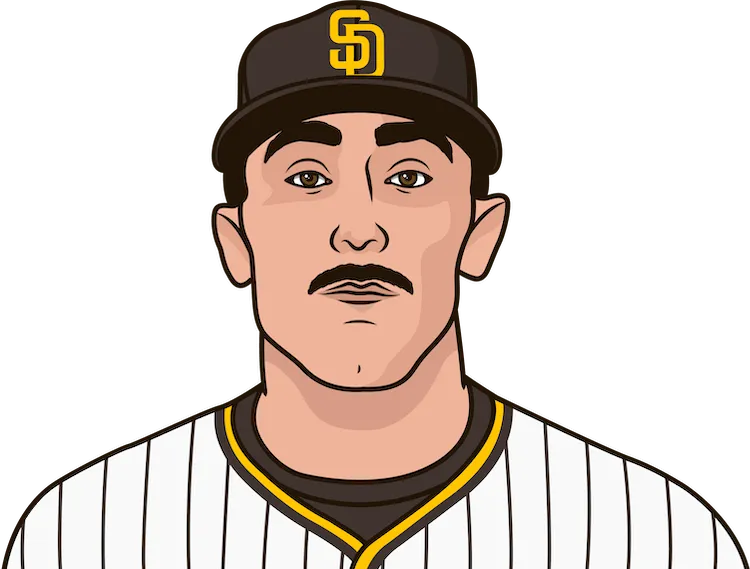Illustration of Matt Carpenter wearing the San Diego Padres uniform