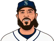 Illustration of Andrés Muñoz wearing the Seattle Mariners uniform