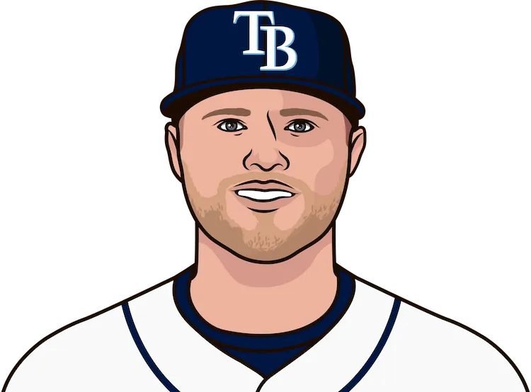Illustration of Austin Meadows wearing the Tampa Bay Rays uniform