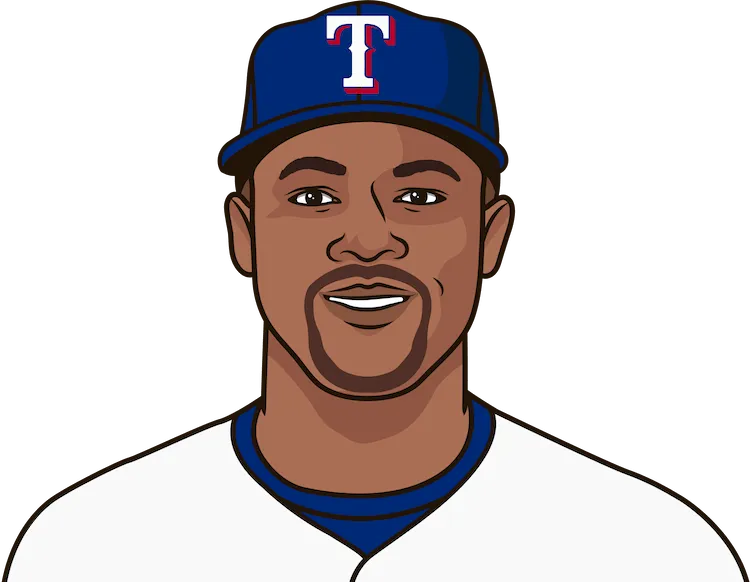 Illustration of Adrian Beltre wearing the Texas Rangers uniform