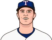 Illustration of Jacob Latz wearing the Texas Rangers uniform