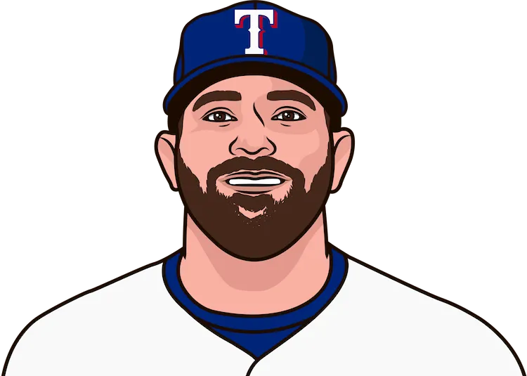 Illustration of Mitch Moreland wearing the Texas Rangers uniform