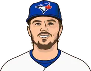 Illustration of Addison Barger wearing the Toronto Blue Jays uniform
