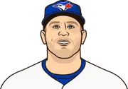 Illustration of Daulton Varsho wearing the Toronto Blue Jays uniform