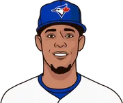 Illustration of José Berríos wearing the Toronto Blue Jays uniform