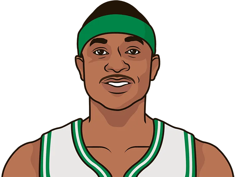 Illustration of Isaiah Thomas wearing the Boston Celtics uniform