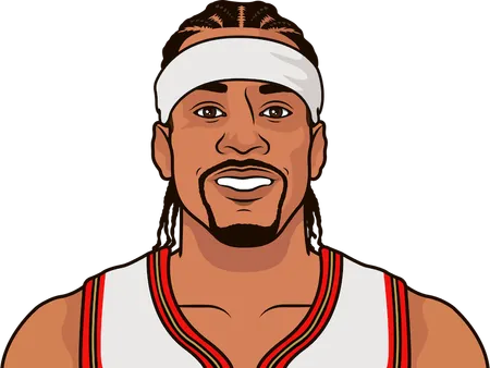 iverson double doubles career