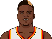 top hawks points vs suns last 5 games