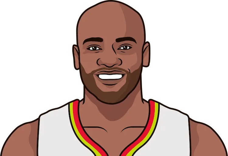 vince carter stats with the hawks