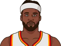 hawks mpg, ppg, rpg, apg by player vs cavaliers last 7 games