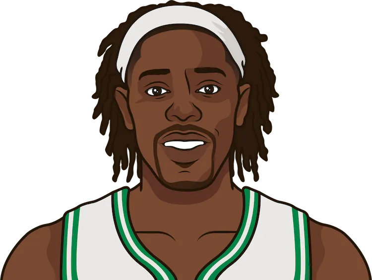 Illustration of Jrue Holiday wearing the Boston Celtics uniform