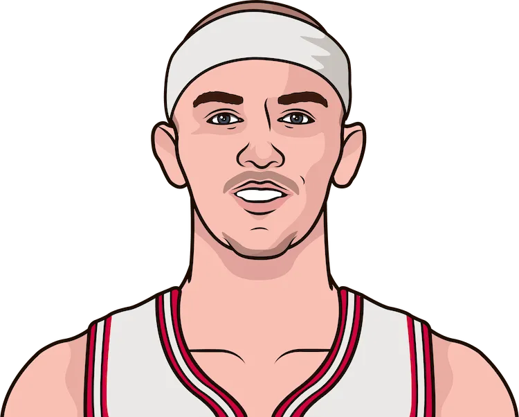 Illustration of Alex Caruso wearing the Chicago Bulls uniform