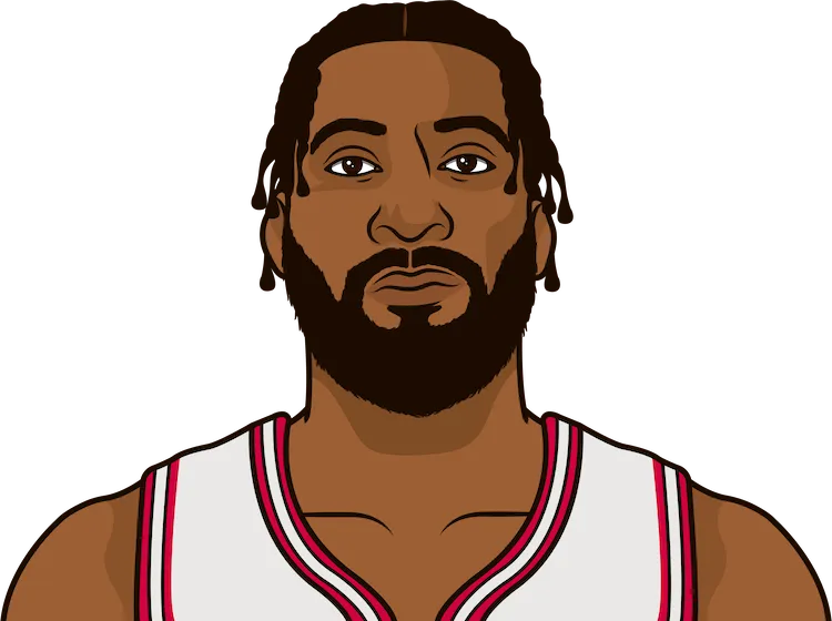 Illustration of Andre Drummond wearing the Chicago Bulls uniform