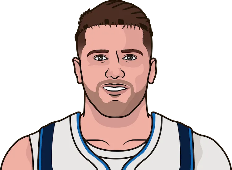 Illustration of Luka Doncic wearing the Dallas Mavericks uniform