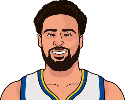 Klay tonight:

32 PTS
6-13 3P
28 MIN

2nd-most points in a game this season.