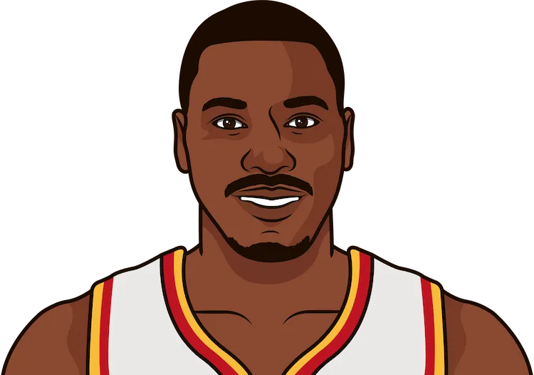 Illustration of Hakeem Olajuwon wearing the Houston Rockets uniform