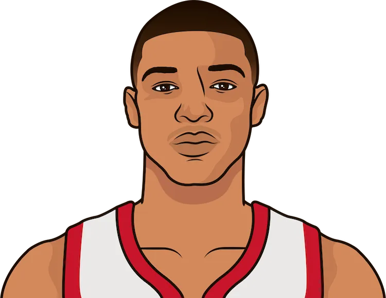 Illustration of Jabari Smith Jr. wearing the Houston Rockets uniform