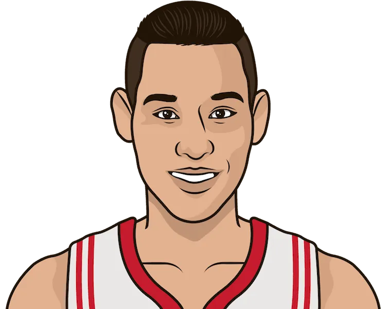 Illustration of Jeremy Lin wearing the Houston Rockets uniform