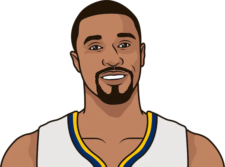 Illustration of George Hill wearing the Indiana Pacers uniform
