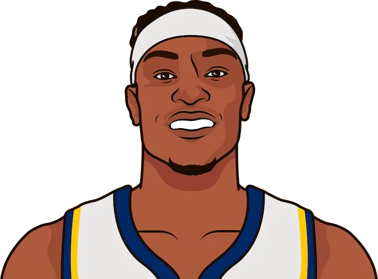Illustration of Myles Turner wearing the Indiana Pacers uniform