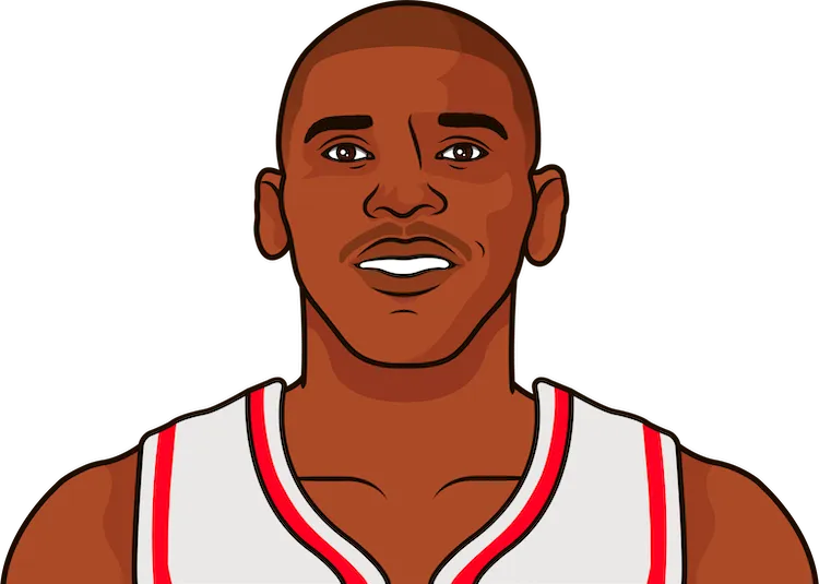 jerry stackhouse most blocks in a game