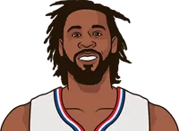 How many games with at least 20 rebounds does DeAndre Jordan have in the last 5 seasons?