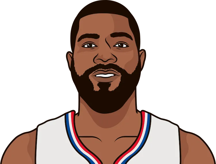Illustration of Marcus Morris Sr. wearing the L.A. Clippers uniform