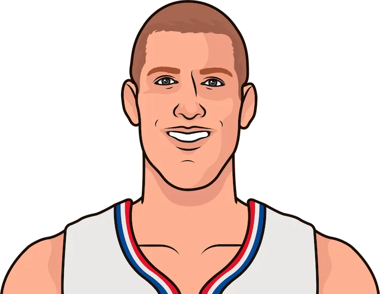 Illustration of Mason Plumlee wearing the L.A. Clippers uniform
