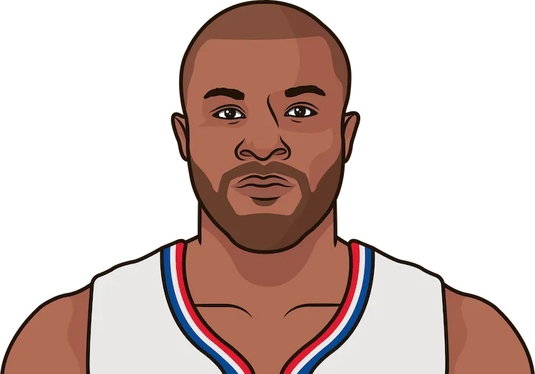 Illustration of P.J. Tucker wearing the L.A. Clippers uniform
