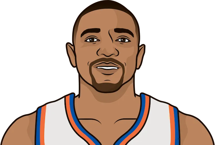 Illustration of Mark Jackson wearing the New York Knicks uniform