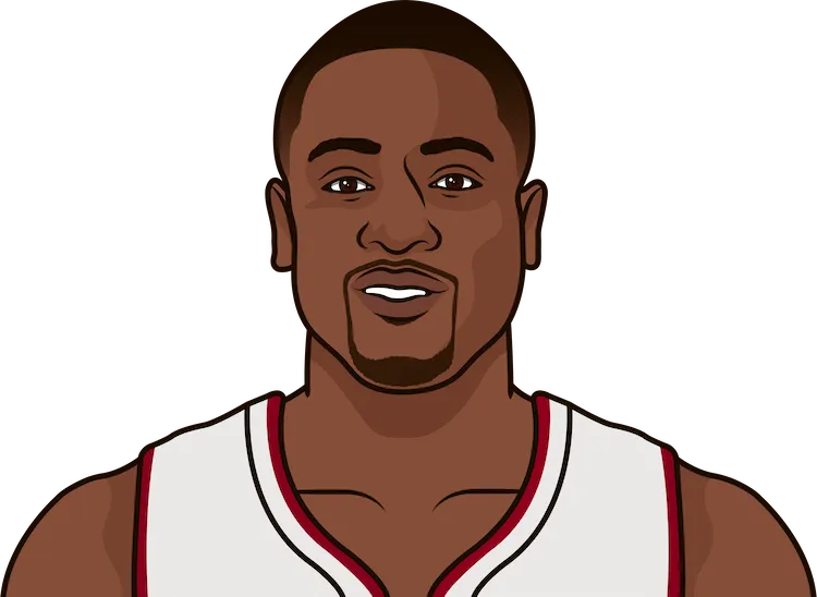 Illustration of Dwyane Wade wearing the Miami Heat uniform