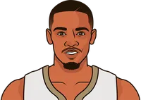how many games this season has dejounte murray had less than 6 reb