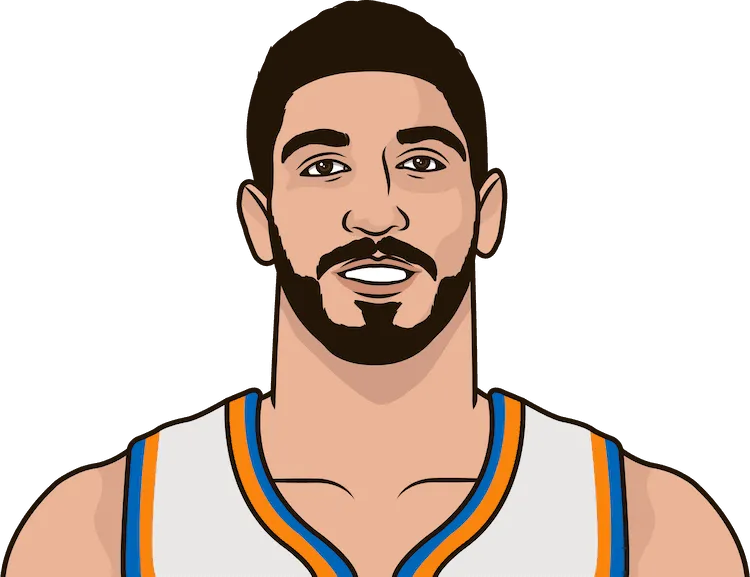 enes kanter freedom most assists in a game
