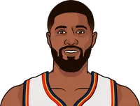 okc paul george stats vs jazz playoffs