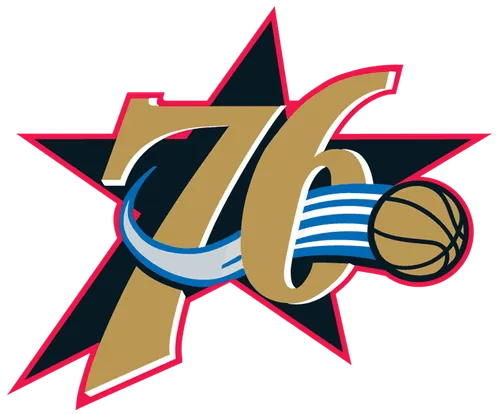 Logo for the 1999-00 Philadelphia 76ers