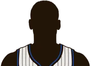 Illustrated silhouette of a player wearing the Orlando Magic uniform