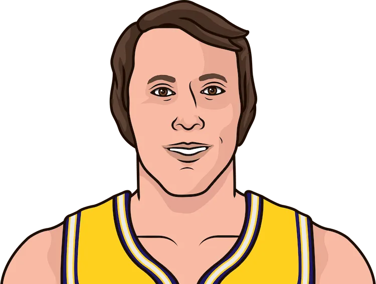 Illustration of Rick Barry wearing the Golden State Warriors uniform