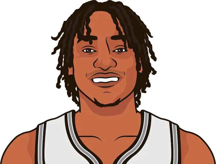 Illustration of Devin Vassell wearing the San Antonio Spurs uniform