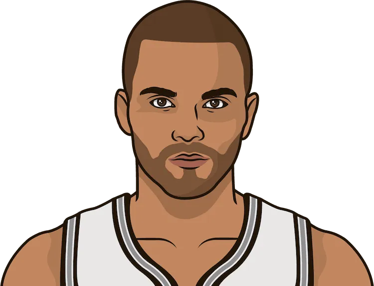 Illustration of Tony Parker wearing the San Antonio Spurs uniform