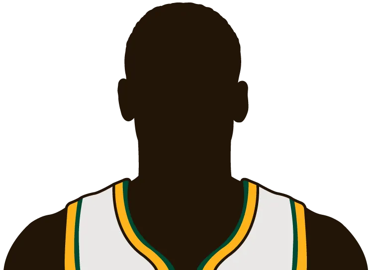 Illustration of Dick Snyder wearing the Seattle SuperSonics uniform