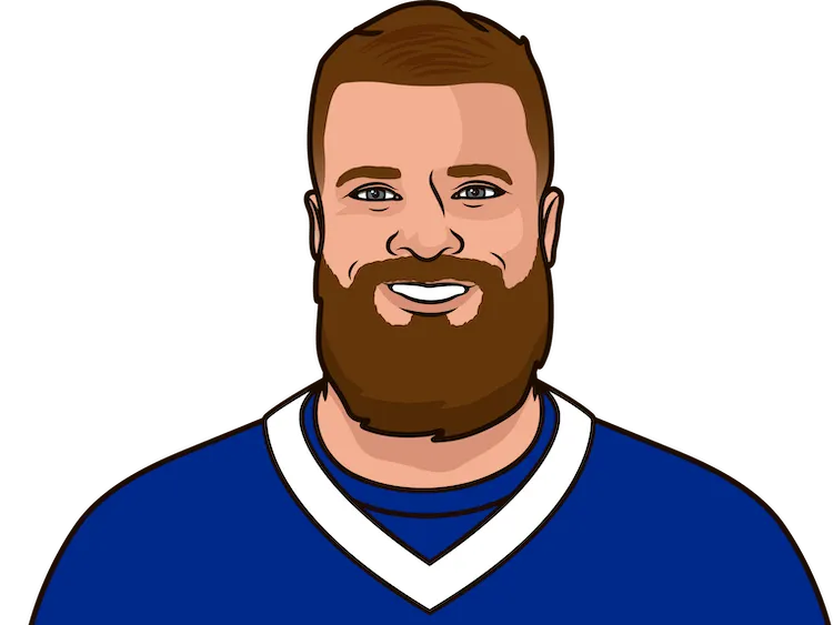 Illustration of Ryan Fitzpatrick wearing the Buffalo Bills uniform