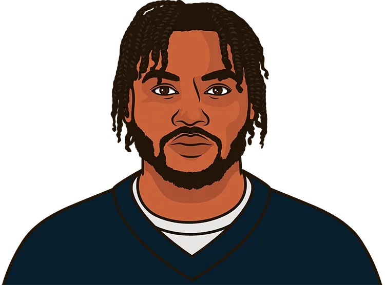 Illustration of D'Andre Swift wearing the Chicago Bears uniform