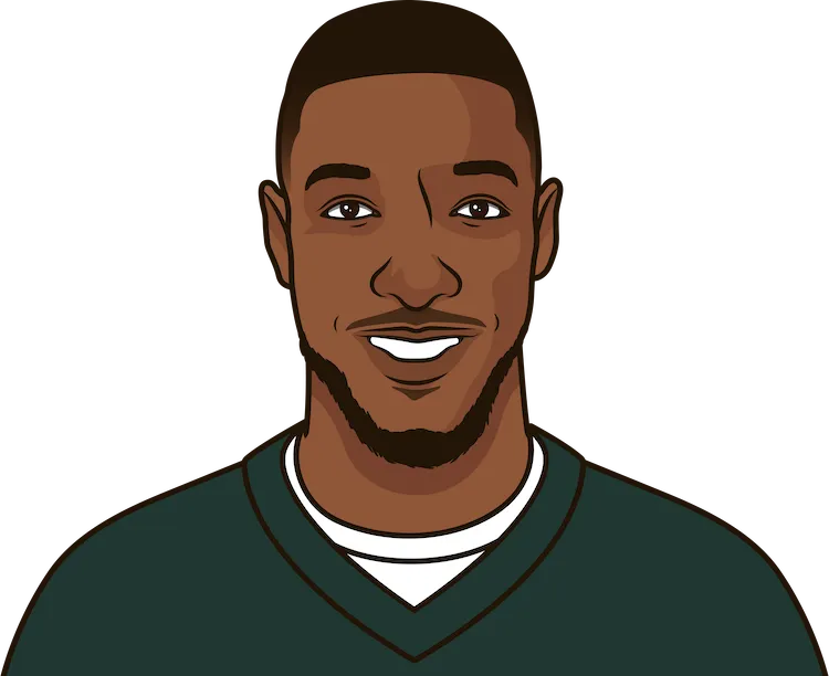 Illustration of Geronimo Allison wearing the Green Bay Packers uniform